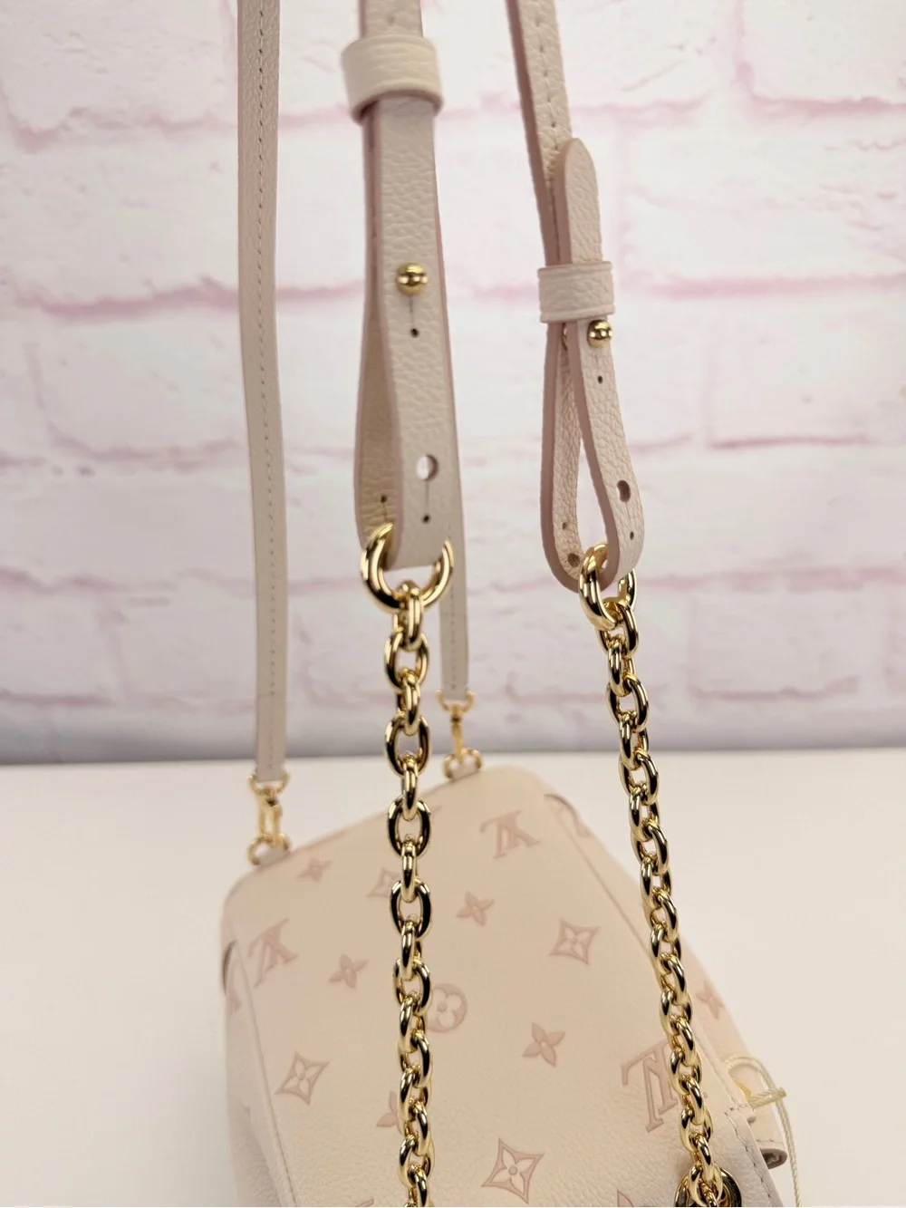 Louis Vuitton Nano Noe Empreinte Blush Pink Monogram Mini Bucket Bag NWT